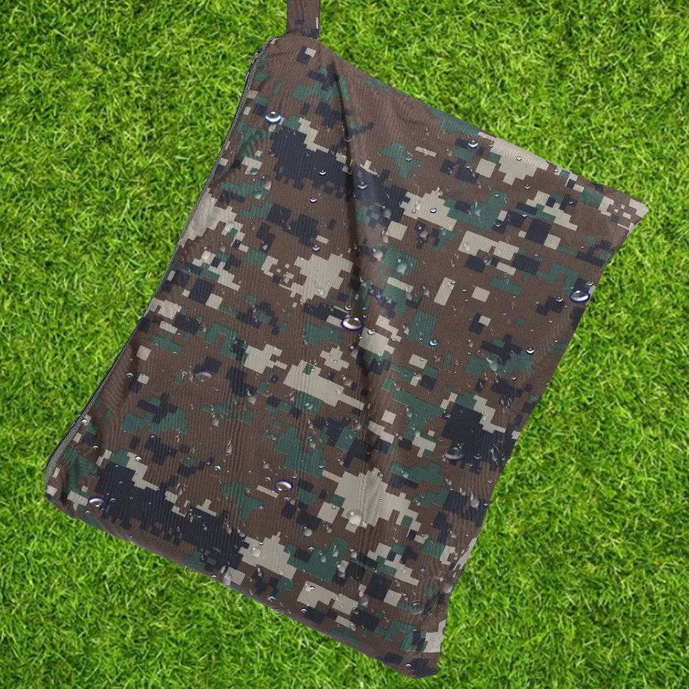 Camouflage Raincoat Military Waterproof Army Hooded Ripstop Rain Coat Poncho Camping Hiking Outdoor Outdoor Raincoat Rain Poncho