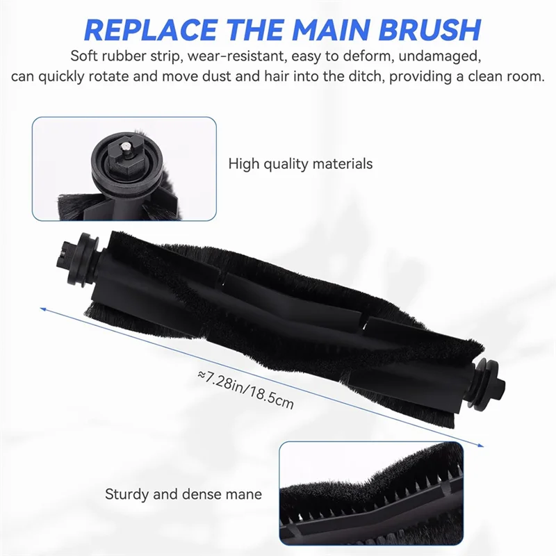 SANQ 22 قطعة لسلسلة Eufy X8 Pro جهاز آلي لتنظيف الأتربة استبدال أجزاء X8 Pro مجموعة ملحقات فرشاة الفرش الرئيسية