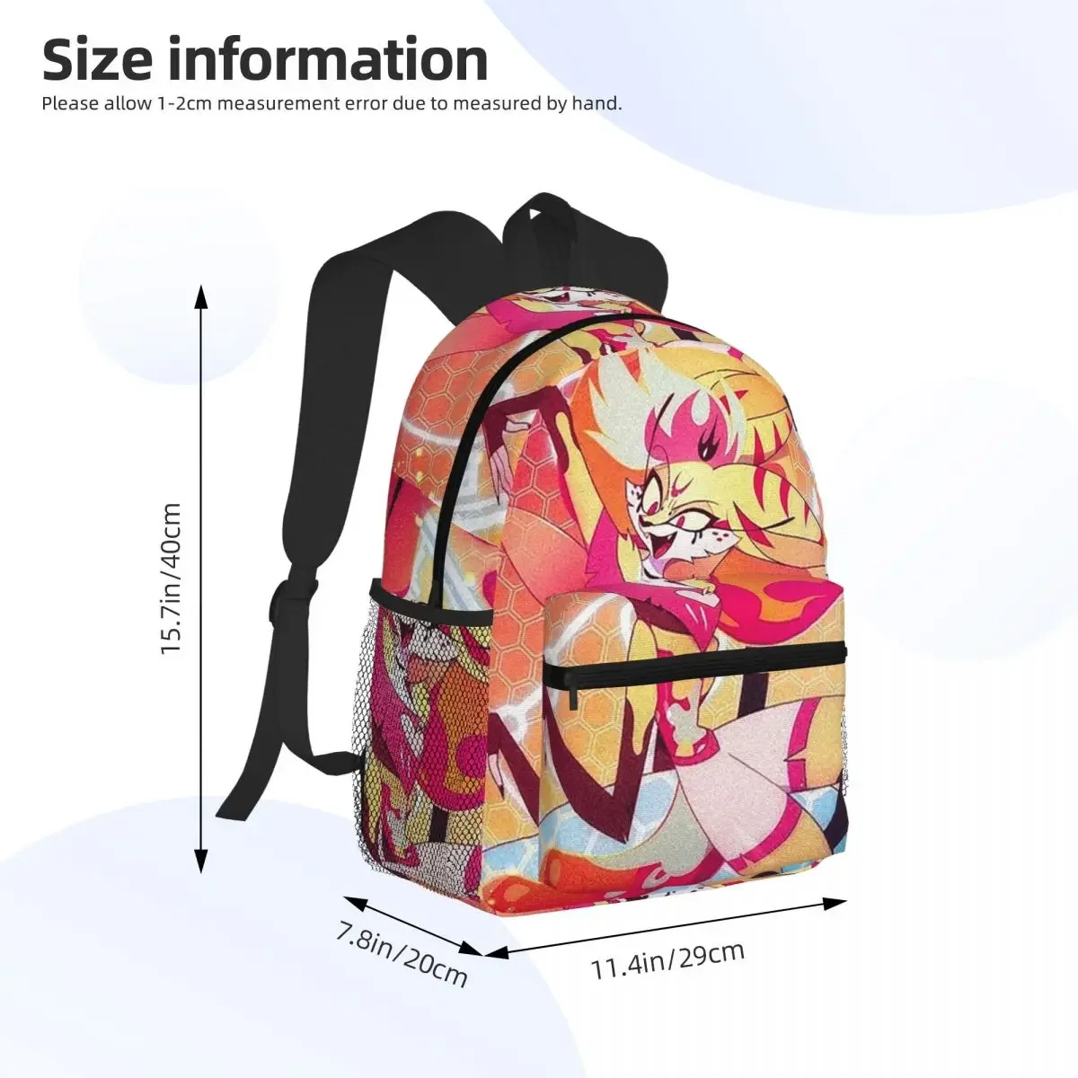 Helluva Boss Beelzebub Student Backpack School Bag Hiking Travel Daypack for Boys Girls Fashion Bookbag Shoulder Bags