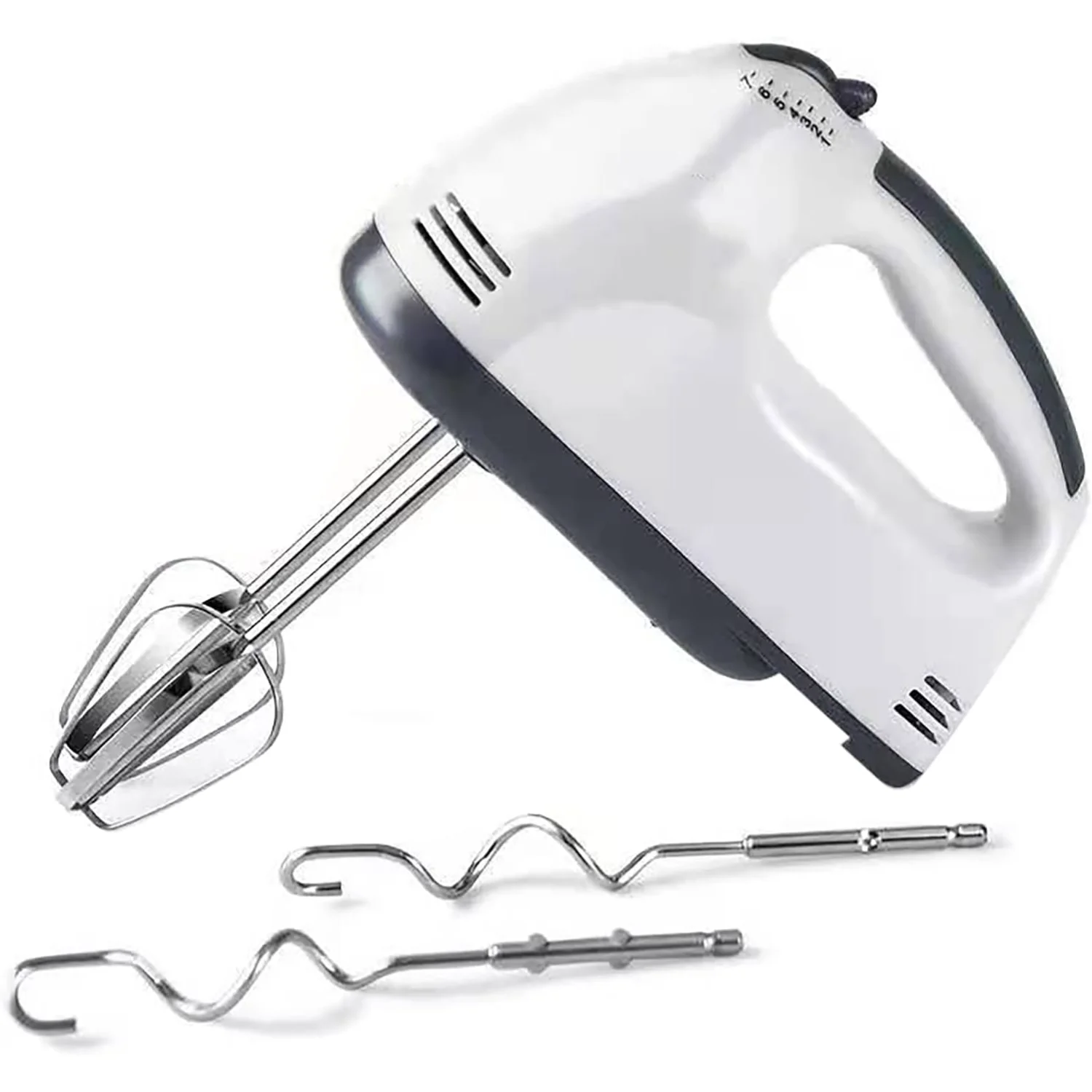 

Hand Mixer, Hand Mixer , 200W Power Mixer for Baking Cake Egg Cream Food Beater, 4 Stainless Steel Accessories Cute tote bag