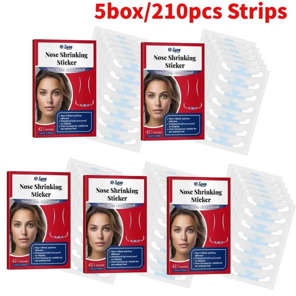 5box Shrink Nose Patch Cosplay Special Nose Slimming Shrink Strip Slimming Invisible Beauty Nose Patch To Create Exquisite