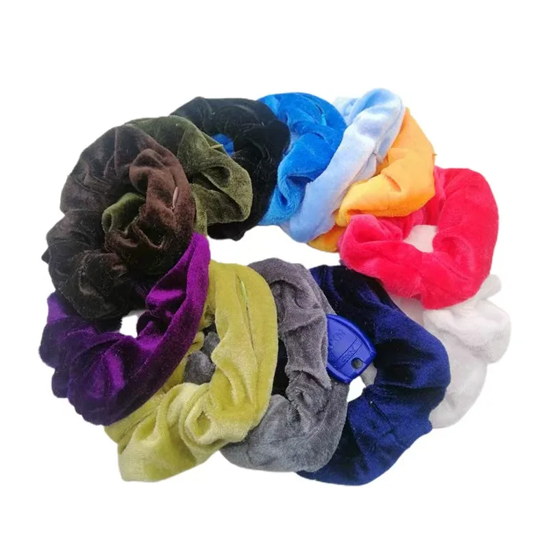 

Portable Hair Storage Case, Zippered Scrunchie, Key Cache, Silver Jewelry for Outdoor Travel