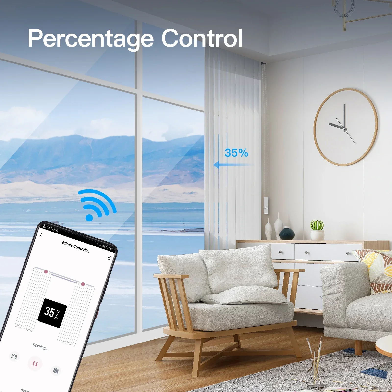 MOES Tuya WiFi Smart Motor Elektrische Kettenrollos Shade Shutter Drive RF Remote Kit Smart Life App über Alexa/Google