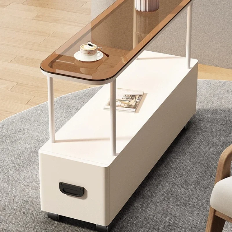 

Simple sofa side coffee table removable side cabinet small apartment household light luxury living