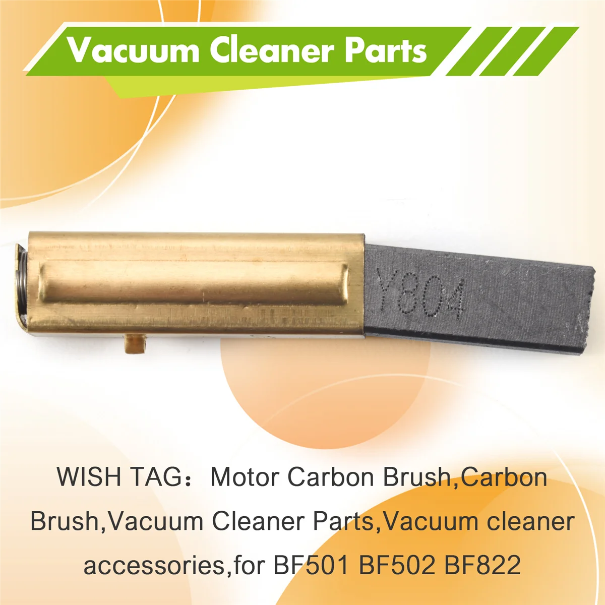 Escova de carbono para motor de aspirador de pó industrial, 2 peças, escova de carbono para motor bf501 bf502 bf822 peça de reparo