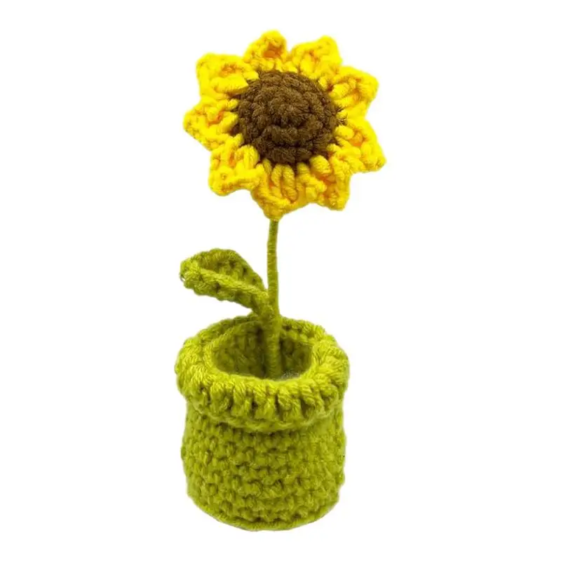 Sun Flower Chair Leg Protectors Creative Table Leg Protective Cover Noise Reducing Unique Knitted Table Leg Socks Protectors