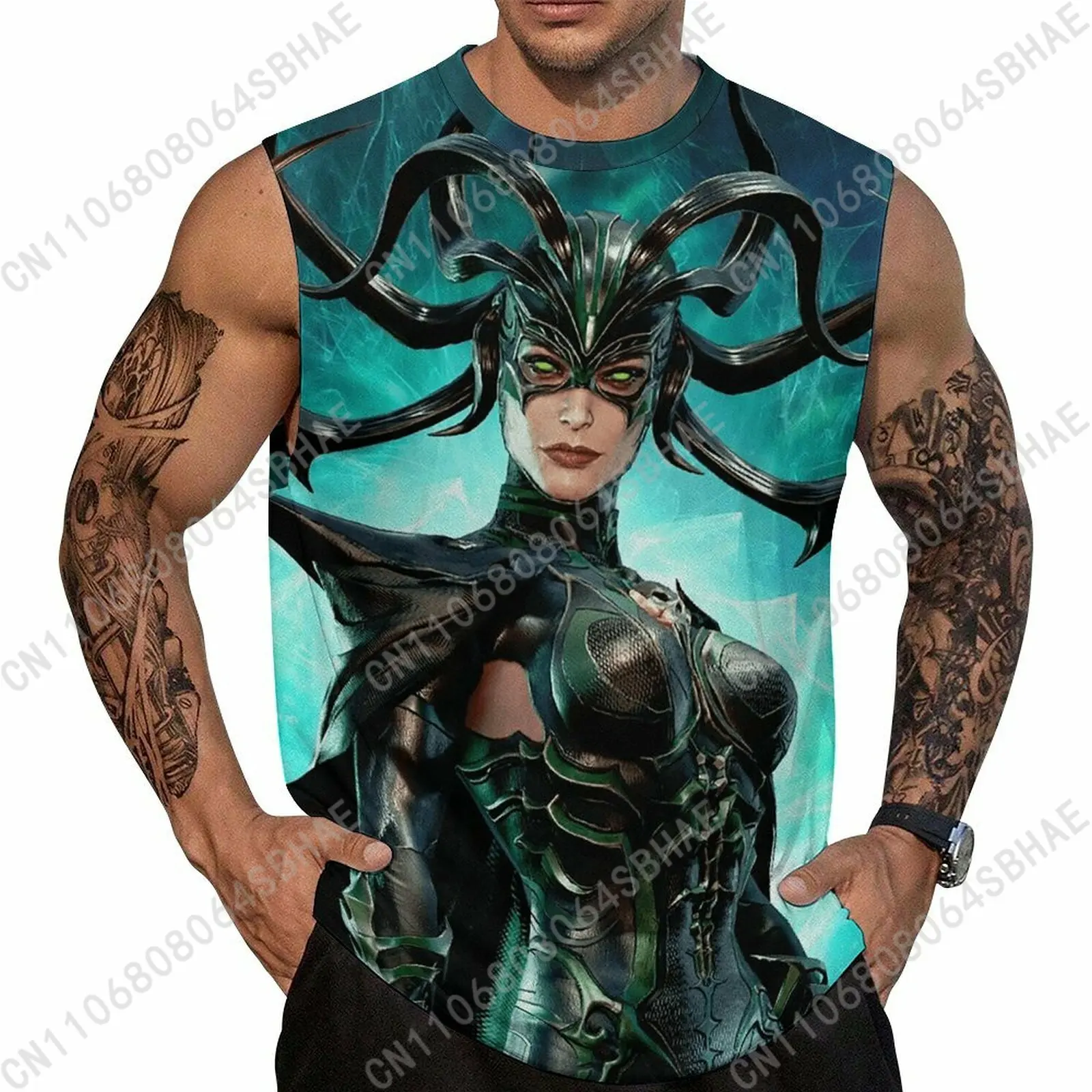 

Marvel Hela Custom Men's Sleeveless Shirt Personalized Tank Top Wear Summer Vest Tops Men Daily Use Cosplay
