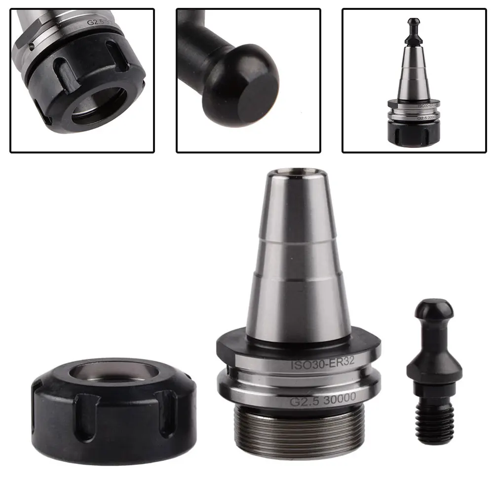 Drilling Machines ER32 Balance Collet Black Grinding Machines ISO30-ER32 Lathes Processing Machines Durability