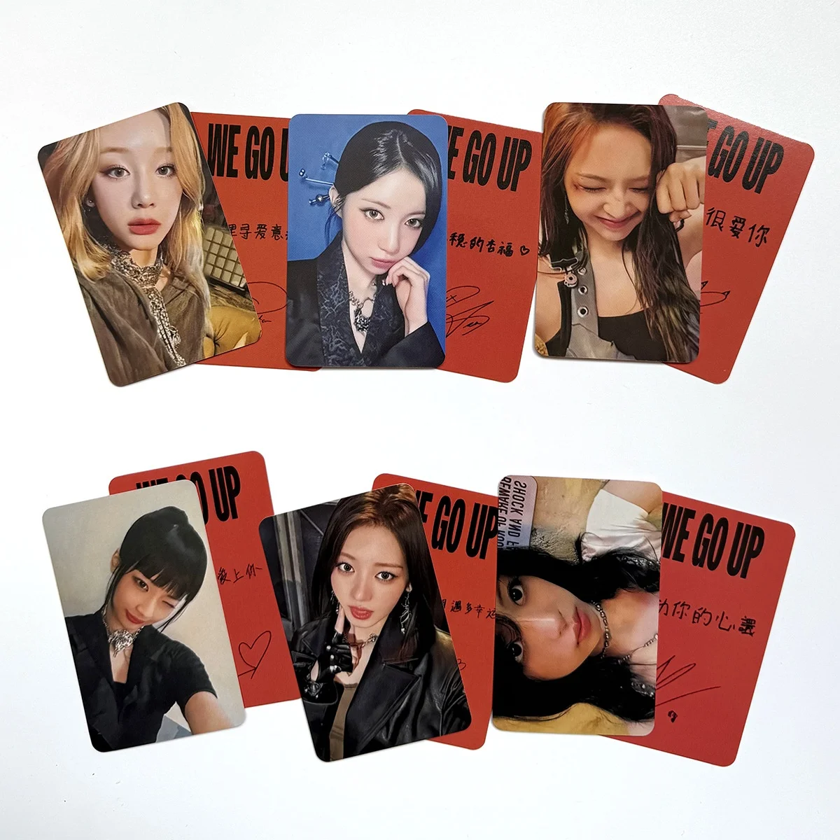 بطاقات صور عالية الدقة من KPOP BABYMONSTER RUKA RORA AHYEON PHARITA CHIQUITA ألبوم جديد WE GO UP LOMO مجموعة مشجعي البطاقات البريدية اللامعة