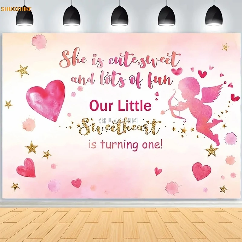 

SHUOZHIKE Happy Birthday Photography Backdrops For Girl Quinceanera Pink Rose Gender Reveal Studio Background Props VV-118