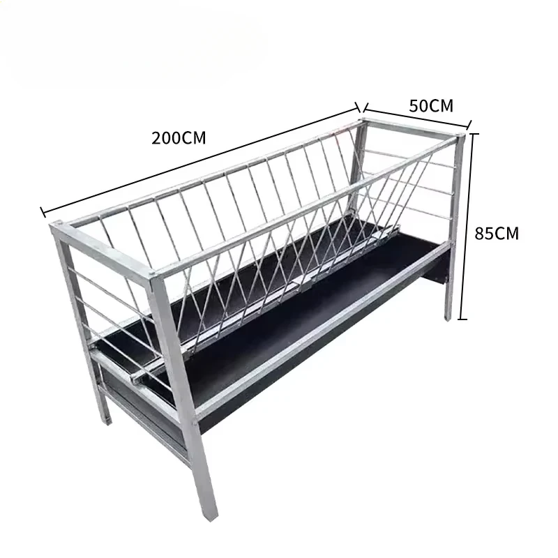 Supplier Livestock Equipment Double-sided Stainless Steel Sheep Breeding Trough