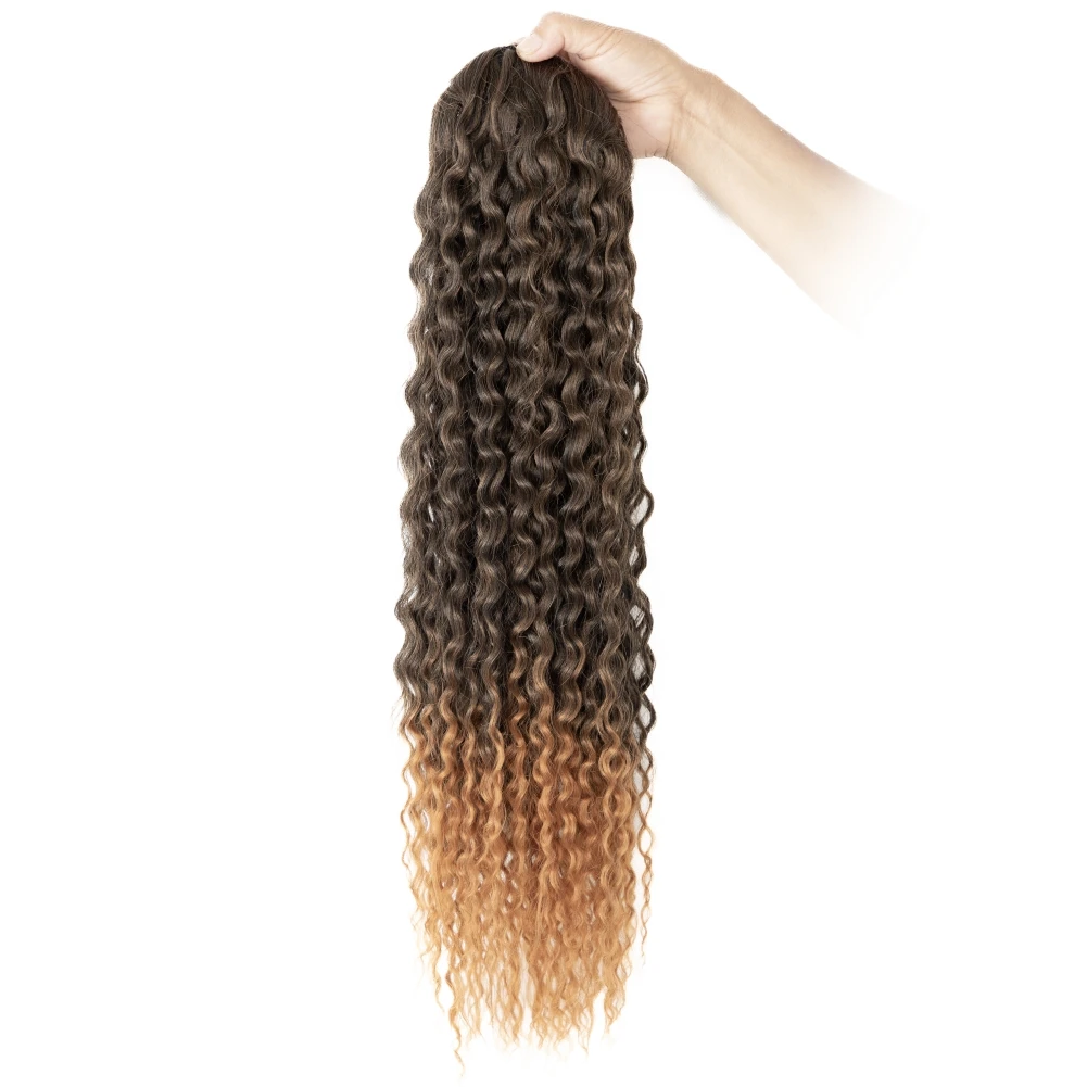 

Synthetic Draw-string Ponytail Long Curly Synthetic Ponytail Hair Ombre Color Synthetic Ponytail Hair Heat Resistant Fiber Hair