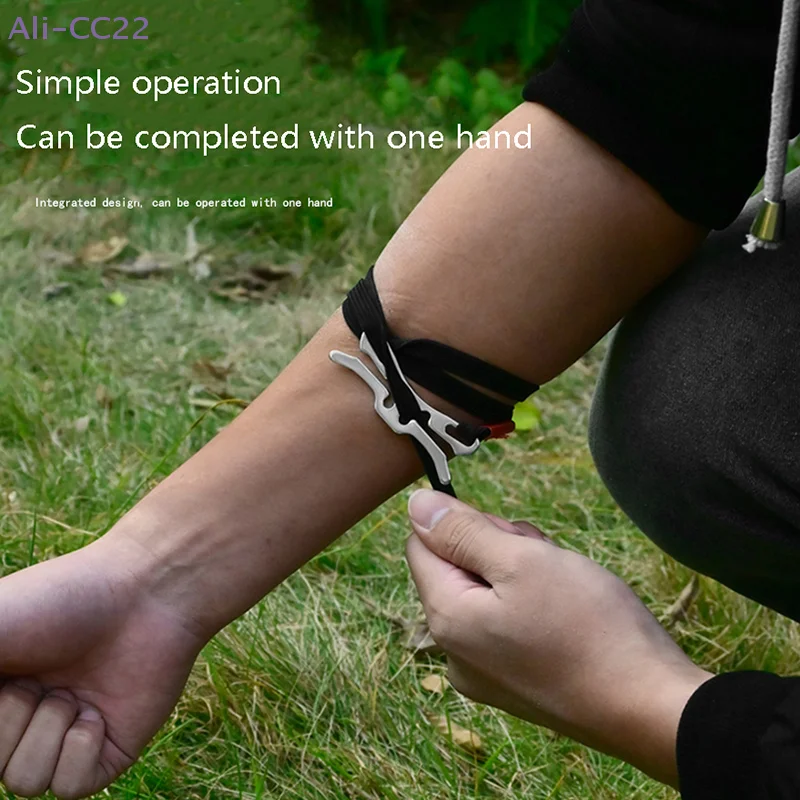 {CC22} Outdoor Emergency Survival Tourniquet Camping Mountaineering First Aid EDC Tool Elastic Rope Safety Equipment view 5