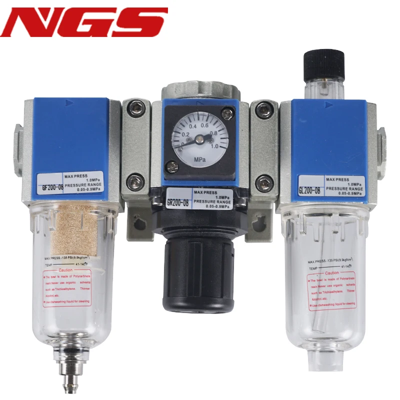 GFR200-08 GFR300-08/10/15 필터 조절기, 공기원 처리 유닛, GC200-06/08 GC300-08/10/15 GFC200-06/08 GFC400-15