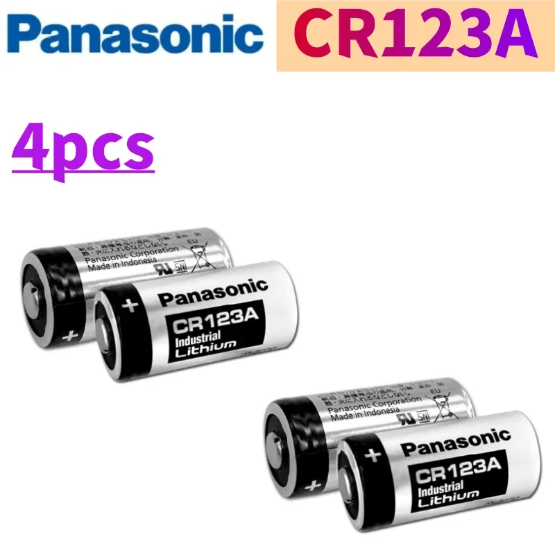 4-10 قطعة الأصلي باناسونيك 123 ليثيوم 3 فولت Arlo بطارية الكاميرا CR123A CR17345 DL123A EL123A 123A