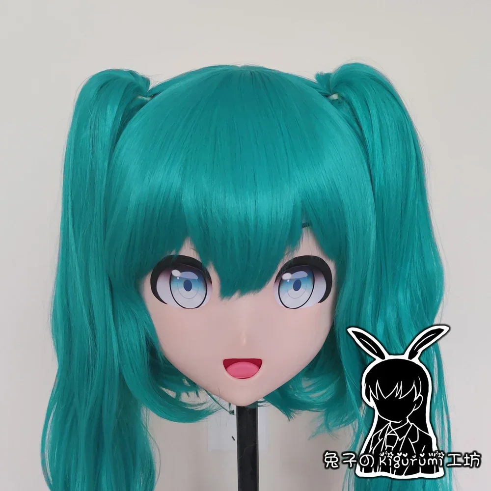 (R-Mask 01) Fatto a mano in resina femminile Crossdress Bella ragazza Testa Lolita Maschera per bambola Anime giapponese Cosplay Kigurumi Maschera Crossdresser