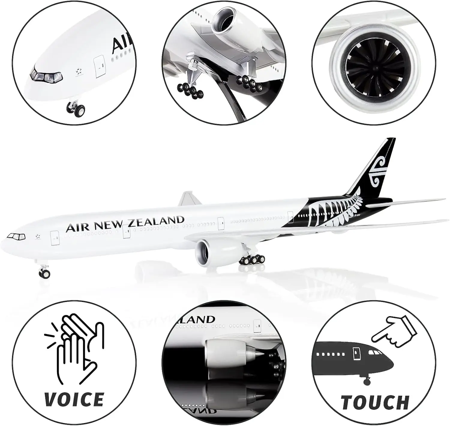 47cm Model Airplanes Air New Zealand B777 Diecast Resin 1/157 Scale Aircraft Models Assemble Aviation Gifts With Stable Stand