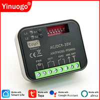 Universal Tuya Wifi Smart Switch Receiver Garage Door Remote Control Receiver 300-868MHz 433MHz 868MHz 9-30V 85-250V Controller