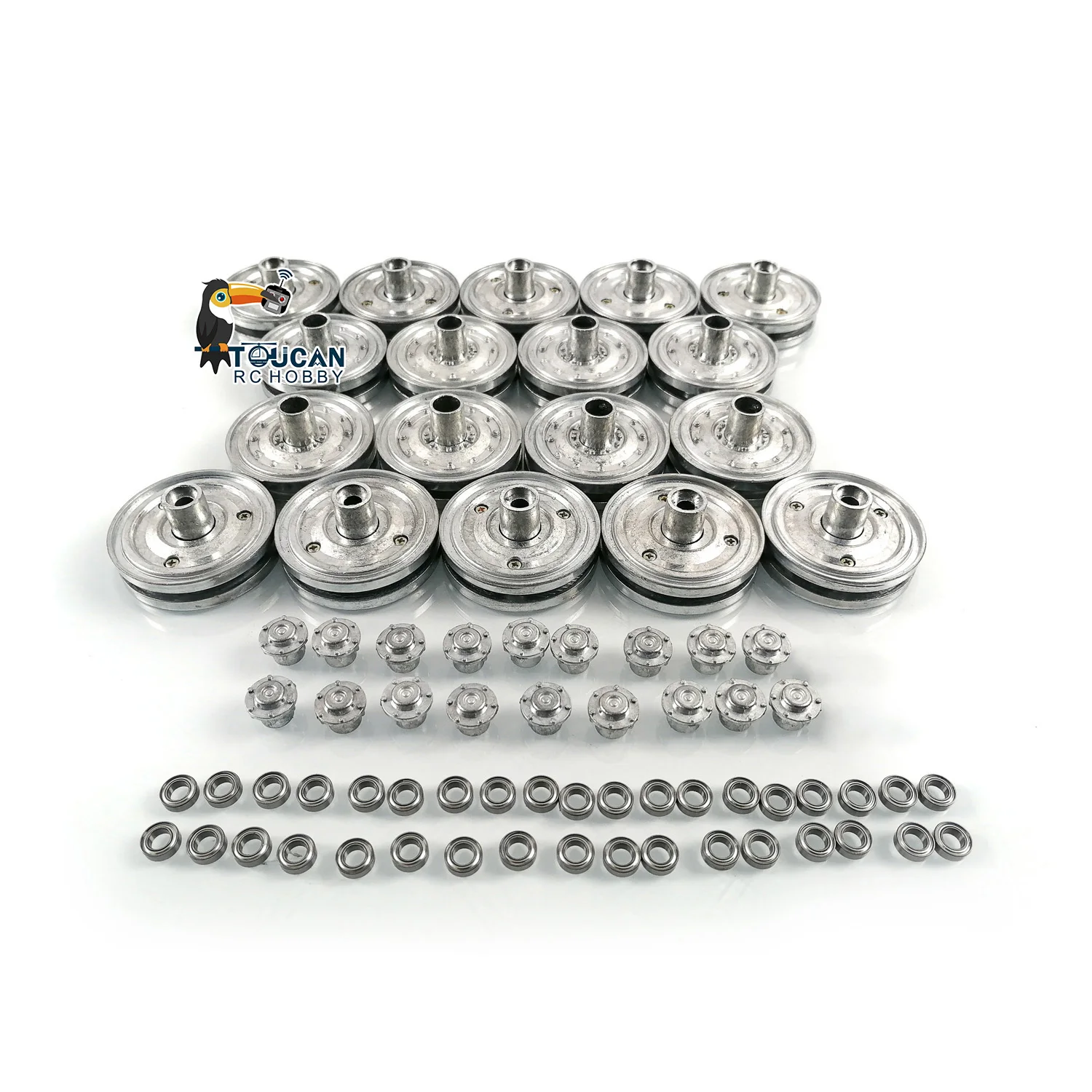 RC أجزاء Henglong عجلات الطريق المعدنية ل 1/16 مقياس الألمانية الملك النمر التحكم عن بعد معركة دبابة نموذج 3888A اللعب TH20030