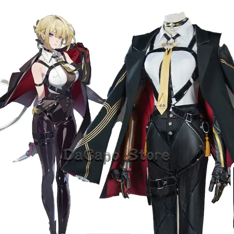Sky06 ZZZ Agent Evelyn أزياء تنكرية شعر مستعار Chevalier Game Zenless Zone Zero ملابس موحدة للهالوين أنيمي كوسبلاي للحفلات W66lU&
