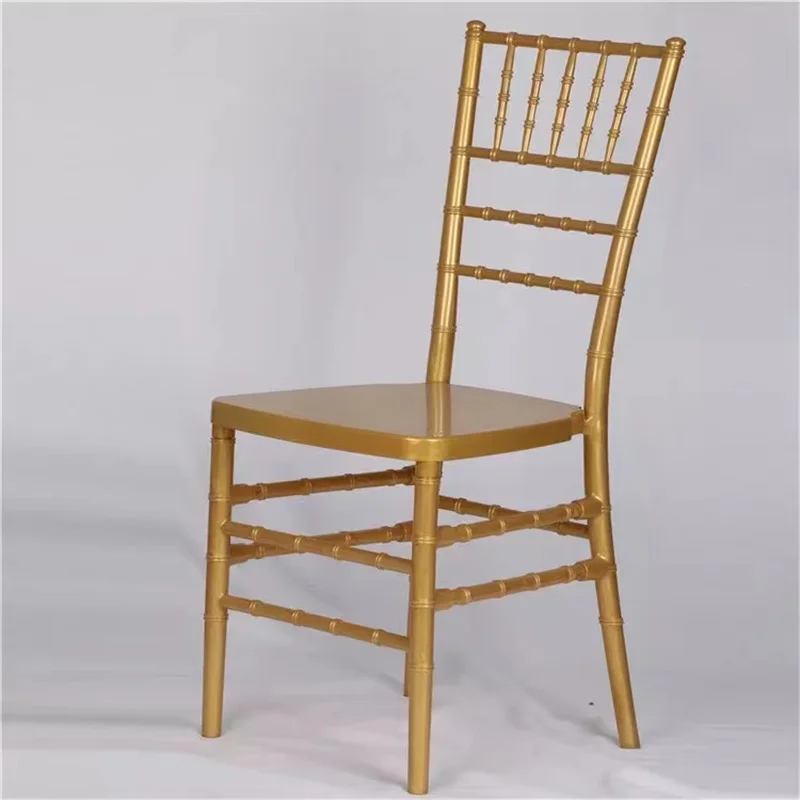 Wholesale Gold Resin Metal Outdoor Garden Luxury Chiavari Chair Salon Dinner Modern Nordic Minimalist Hotel Home Furniture