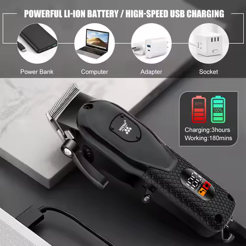 HIENA hair clipper Shaver Professional electric scissors push Barber shop hair trimmers Hair cutting machine trimmer for men - Image 4