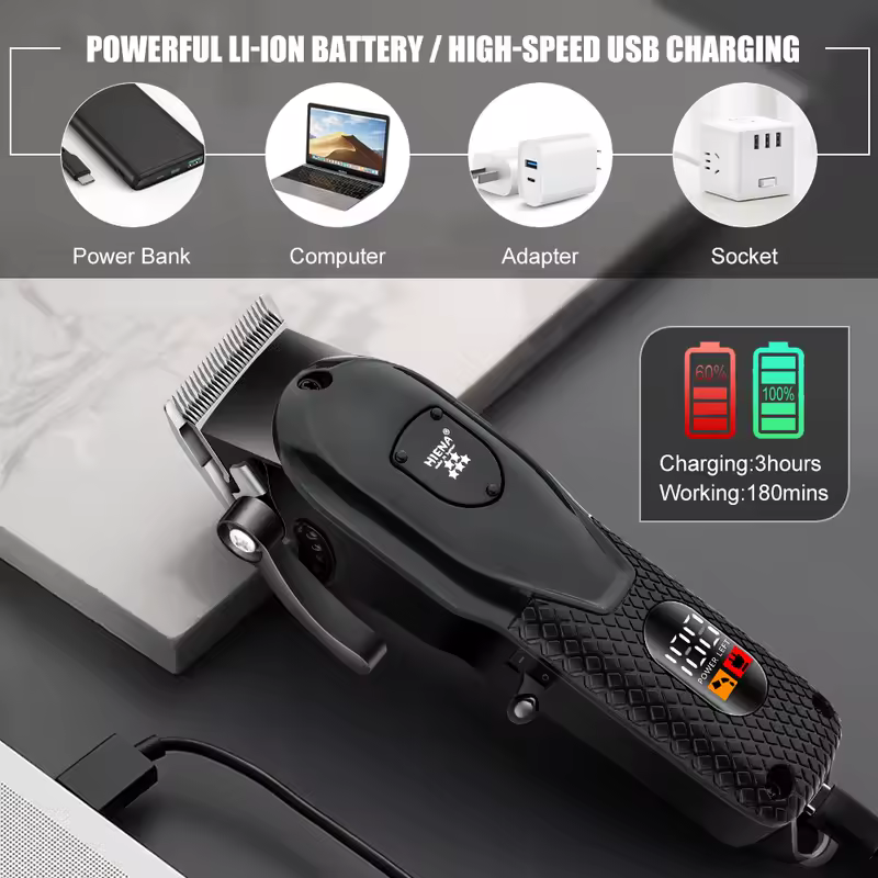 HIENA hair clipper Shaver Professional electric scissors push Barber shop hair trimmers Hair cutting machine trimmer for men - Image 4