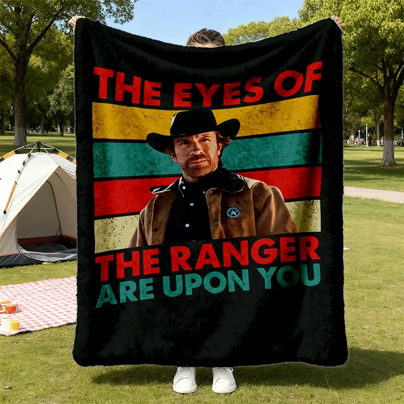 Chuck Norris Actor Flannel Blanket, Memorial Legend, Cowboy Hero Tribute, 1940-2026