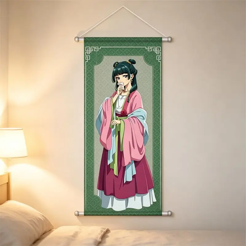 VIKAMA Pharmacy Girl's Whispering Scroll Hängende Anime-Wandteppiche, Wandbehang für Schlafzimmer, Wohnheim, Heimdekoration – Detail 2
