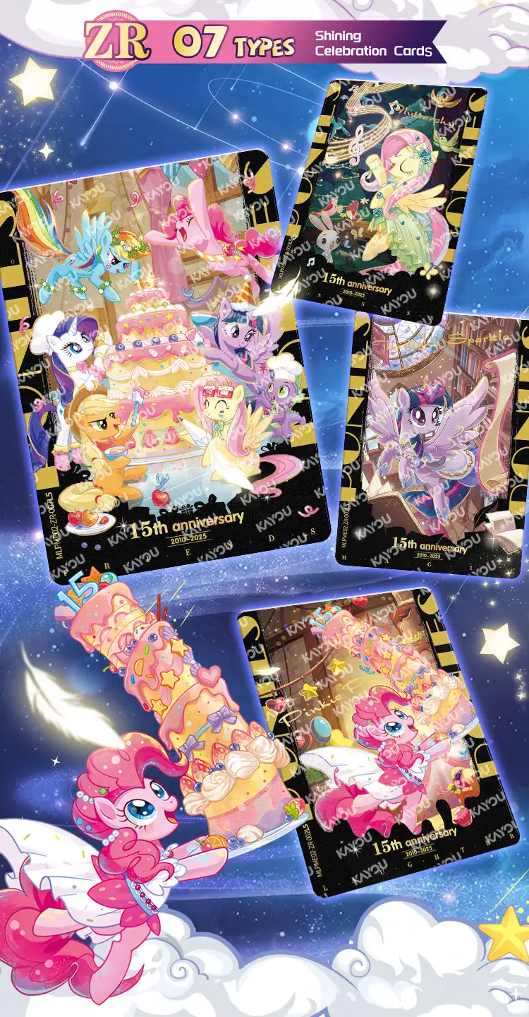 KAYOU My Little Pony Karten, internationale englische Version, chinesische Serie, originale Anime-Sammelkarten, Spielzeug, Geburtstagsgeschenke für Jungen und Mädchen. – Detail 28