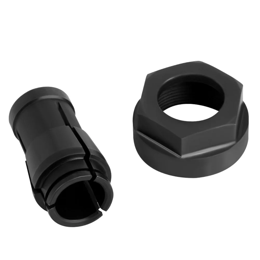 Carbon Steel 12mm Collet Chuck Adapter With For M22 Nut For Electric Router Engraving Milling Machine Tool Holding Accessories