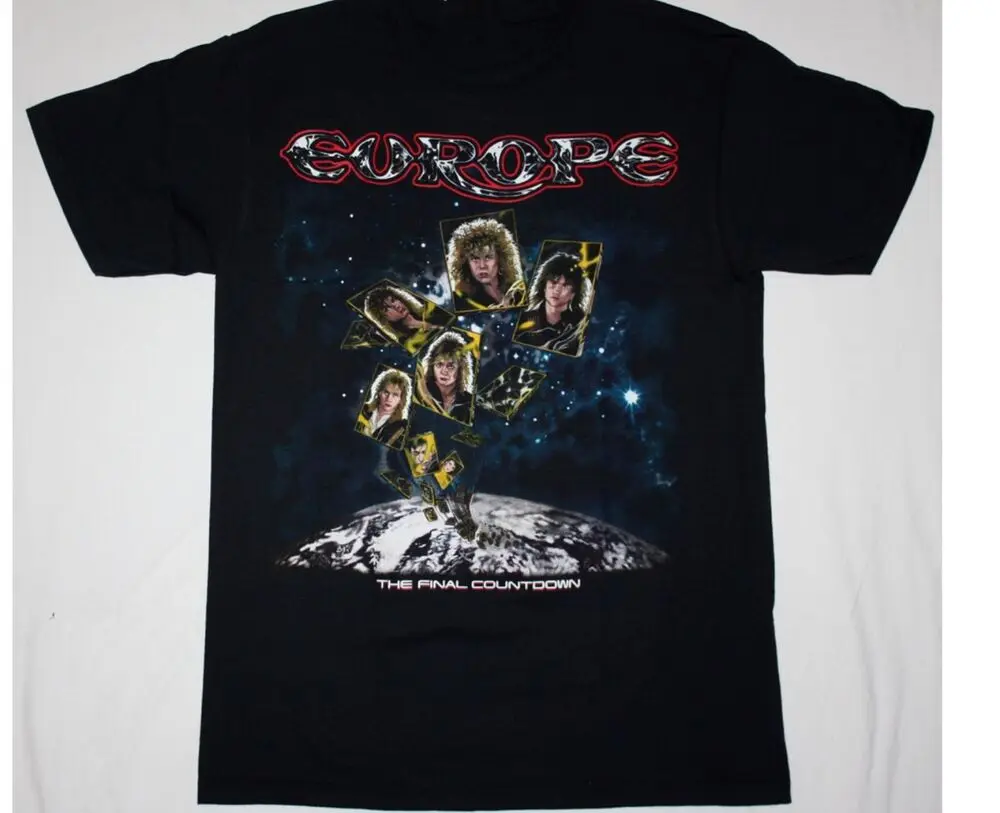 

Europe Band T-Shirt Unisex For Men Women Cotton Tee Size S-5XL