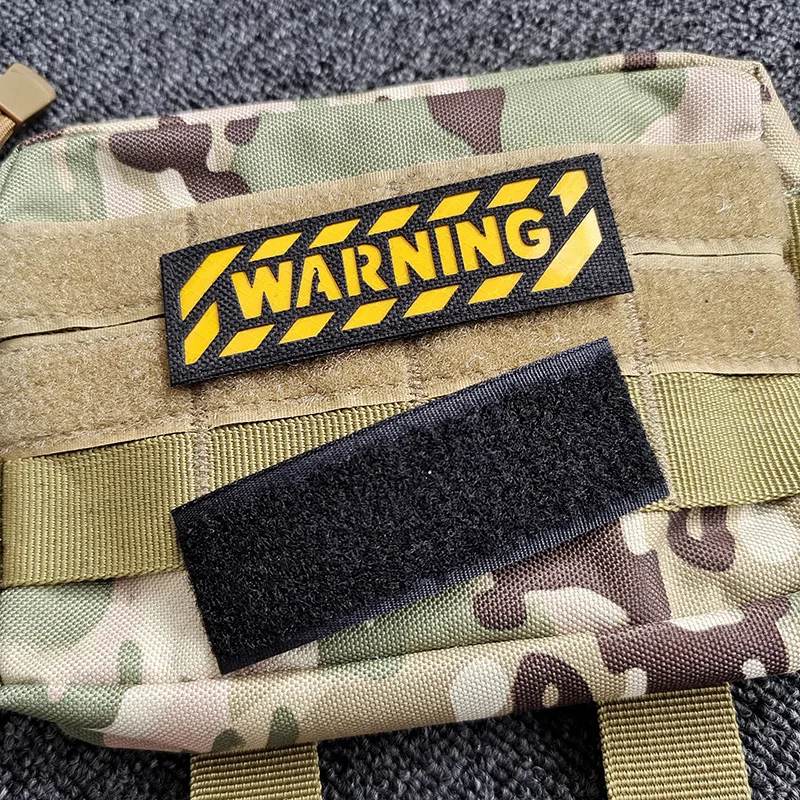 WARNING WINNING Personalised Patch Tactical Armband Badge Outdoor IR Reflective Engraving Backpack Accessories Embroidery patch