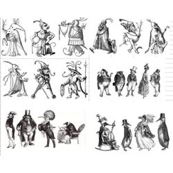 Cartoon animals Transparent Clear Stamps for DIY Scrapbooking/Card Making Fun Decoration Supplies  A0078