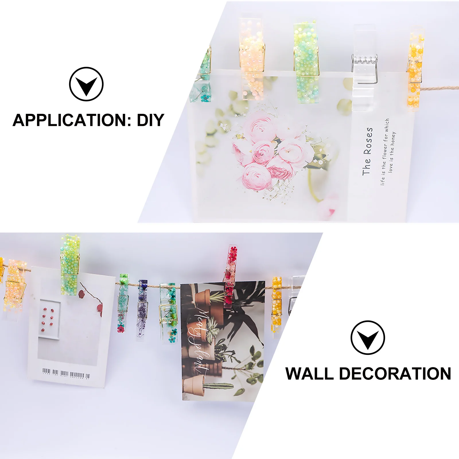 3pcs Silicone Photo Clip Mold Diy Craft Resin Epoxy Molds For Postcard Clothes Pin Making Jewelry Making Tool