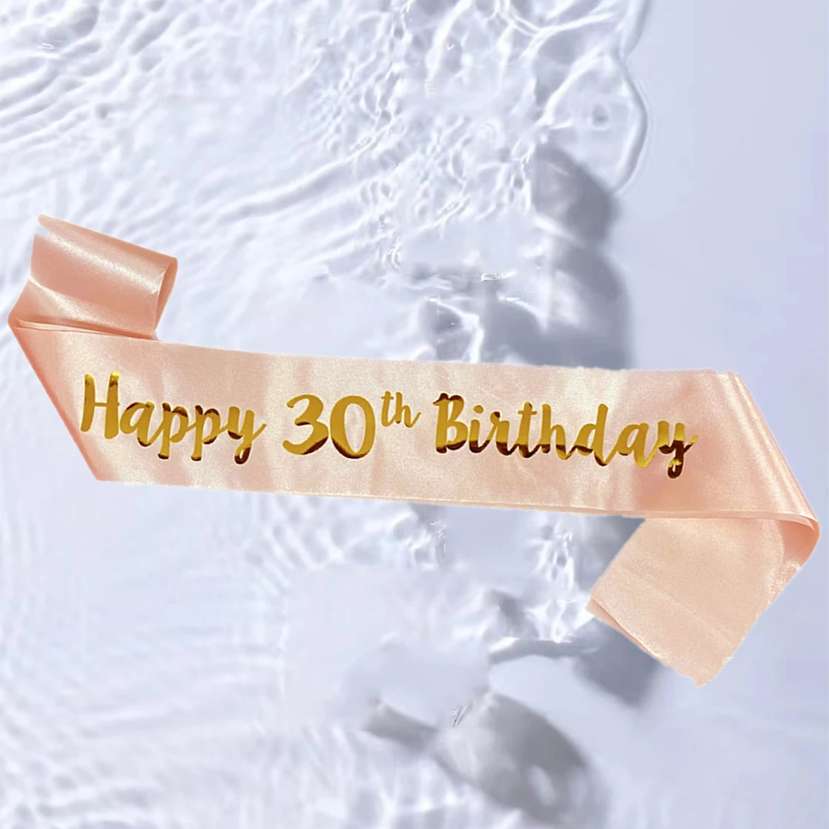 Happy Birthday 18 21 30 40 50th Rose Gold Satin Sash Birthday Party Decoration Tiara Happy Birthday Anniversary Party Supplies