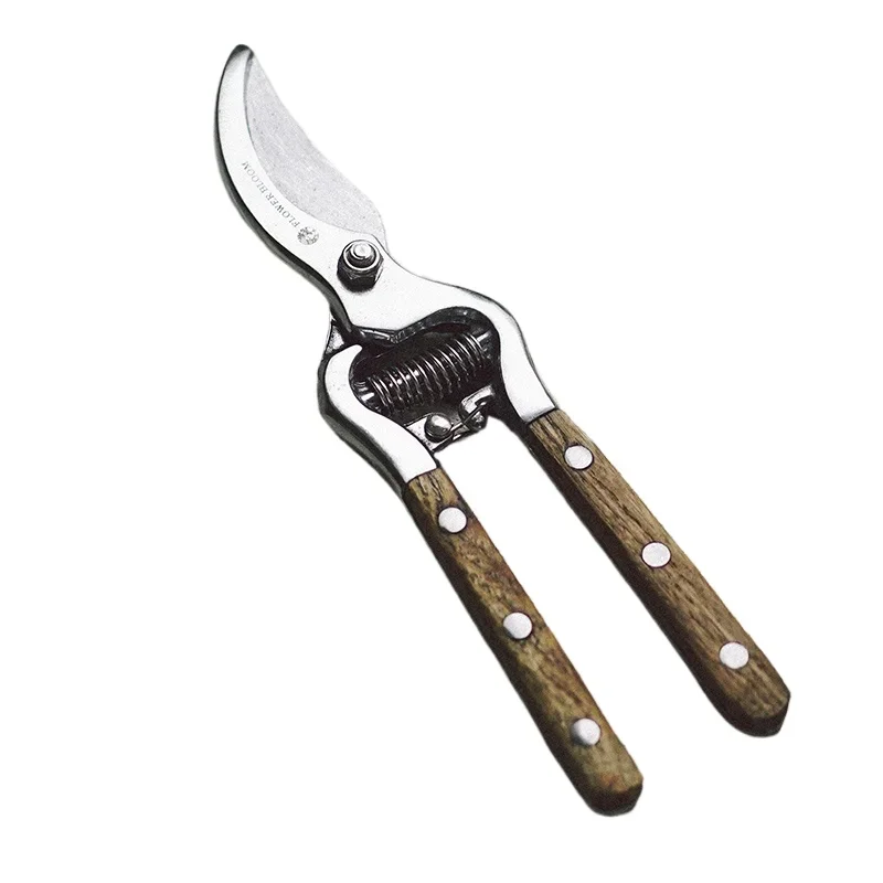 

*Ash wooden handle pruning shears garden fruit trees pruning branches labor-saving household gardening tools