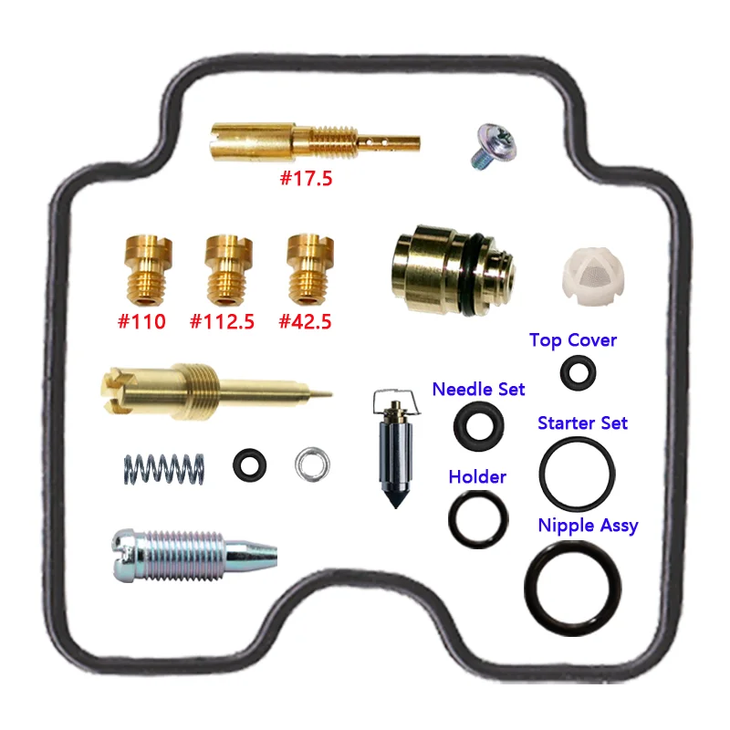 YAMAHA DRAGSTAR XVS1100 5EL 5KS 5YS 1999-2006 Carburetor Repair Kit Float Throttle Diaphragm Parts