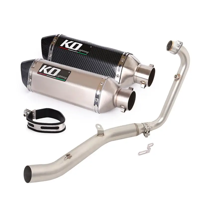 For LIFAN KP mini150 2015-2023 Motorcycles Exhaust system Muffler Header Pipe Stainless Steel Tail Escape Connect Tube DB Killer