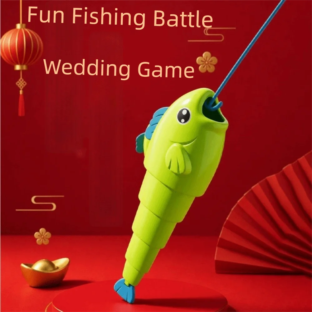 Stretchable Fish Fishing Battle Game Long Short Cartoon Fishing Game Montessori Educational Fish Catching Game