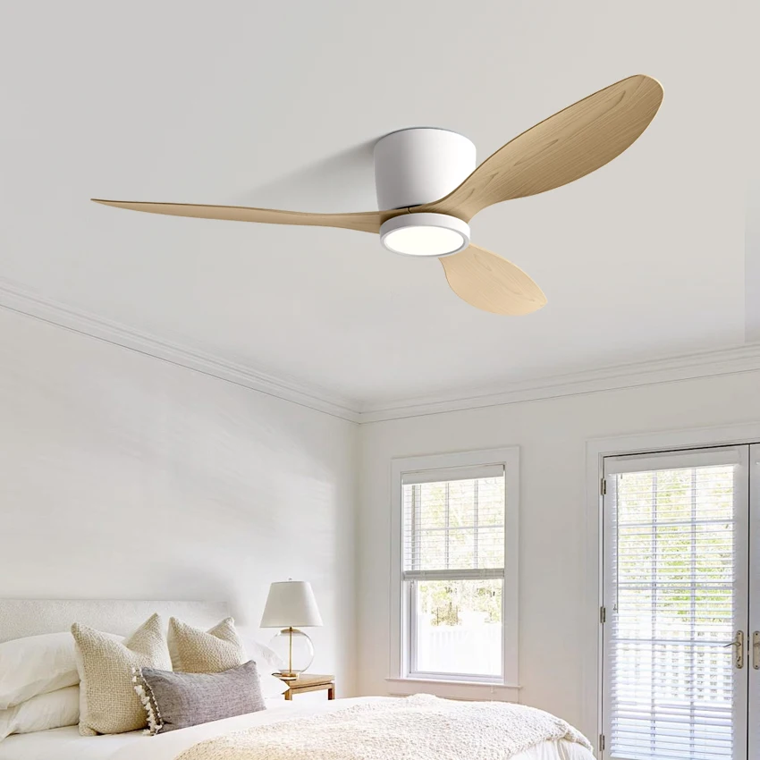 FUMANJIA 36/42/52 Inch Inverter Ceiling Fan with Light, Super - Silent, Ideal for Bedroom, Dining, Living Room & Office with Rem