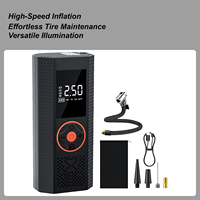 Air Pump For Car Tires Cordless Auto Shut Off With Lights Portable Tire Inflator For Car For Motorcycle Bike Vehicle Electric