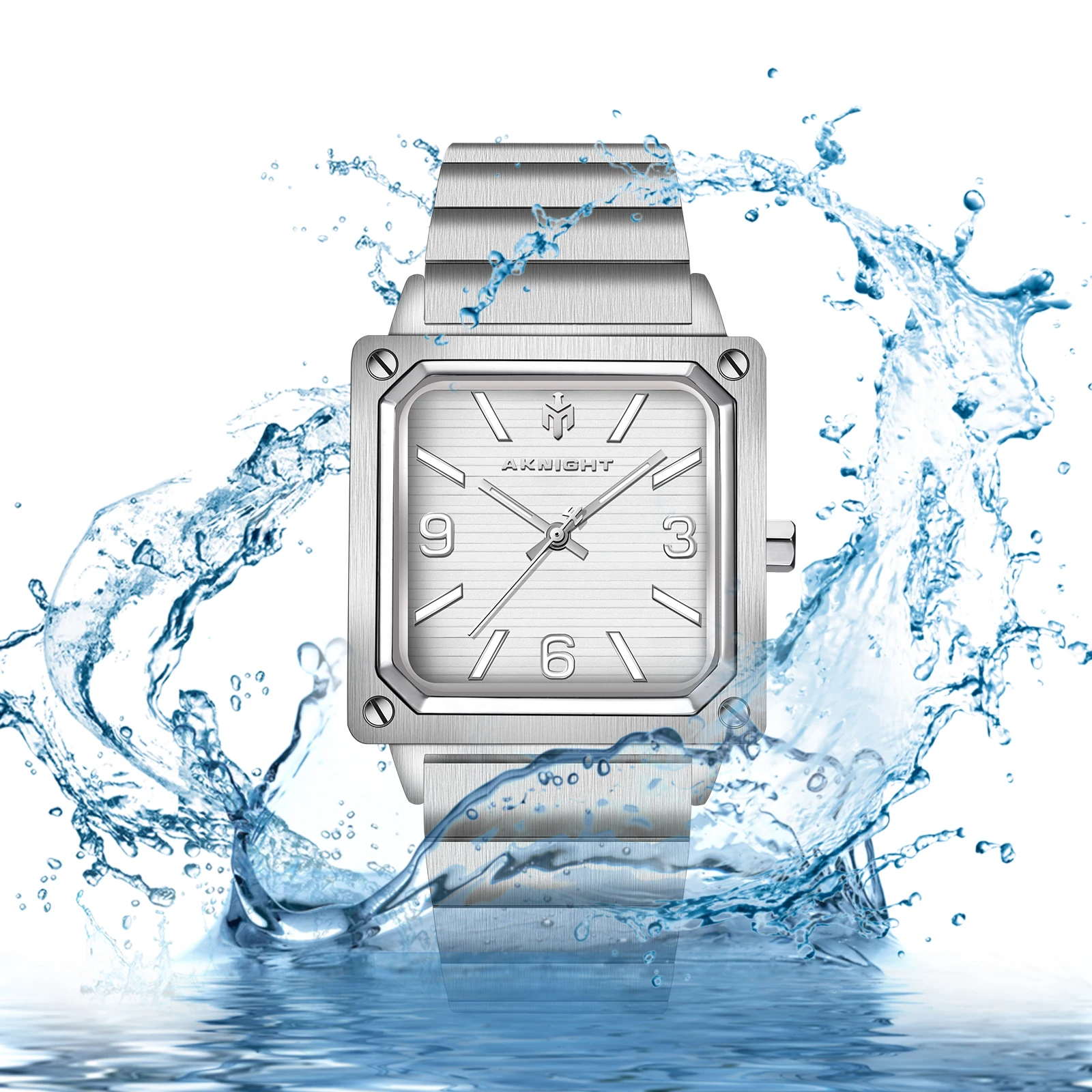 Men Watch Waterproof Stainless Steel Watch For Men Analog Chronograph Fashion Watch, Easy Read Men Dress Watch