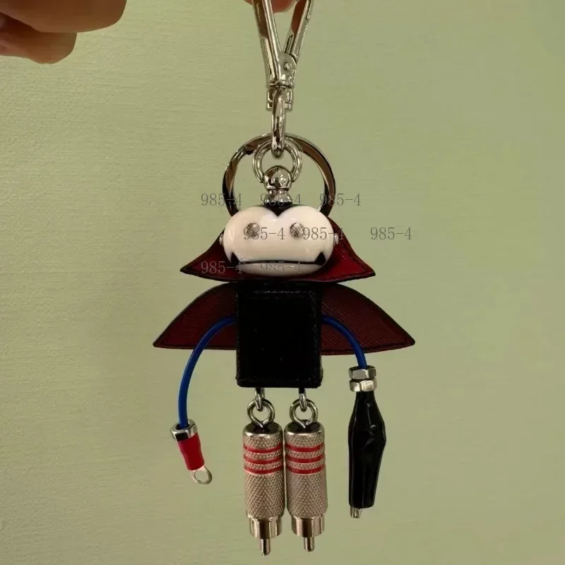 Metal Enamel Triangular Pendant Retro DIY Keychain Bag Accessories