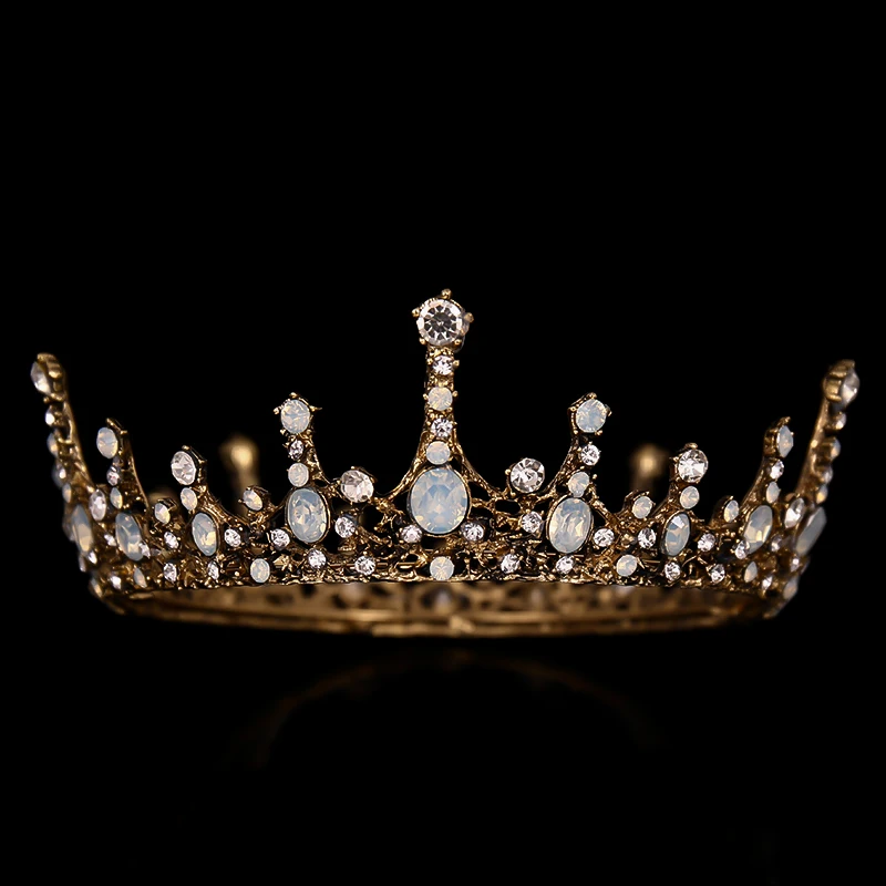 Baroque Vintage Crystal Wedding Bridal Tiaras Hairband Headpiece Silver Dreamlike Style Fashion Ladies' Beauty Pageant Crown image 5