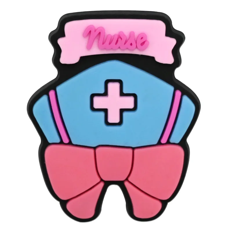 13 قطعة من سحر الأحذية من سلسلة الممرضات للصنادل الشرائحية، وإكسسوارات زينة الأحذية البلاستيكية لهدية عيد الميلاد وأعياد الميلاد #2