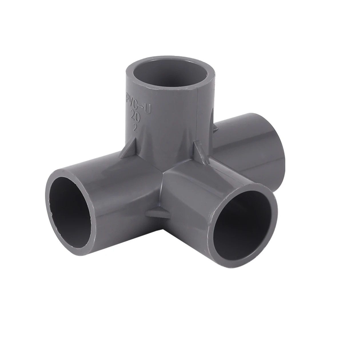 Grey PVC Pipe Connector 3/4/5-Way Joint 20/25/32mm Straight Elbow Tee Cross Water Pipe Adapter Garden Orchard Irrigation Fitting