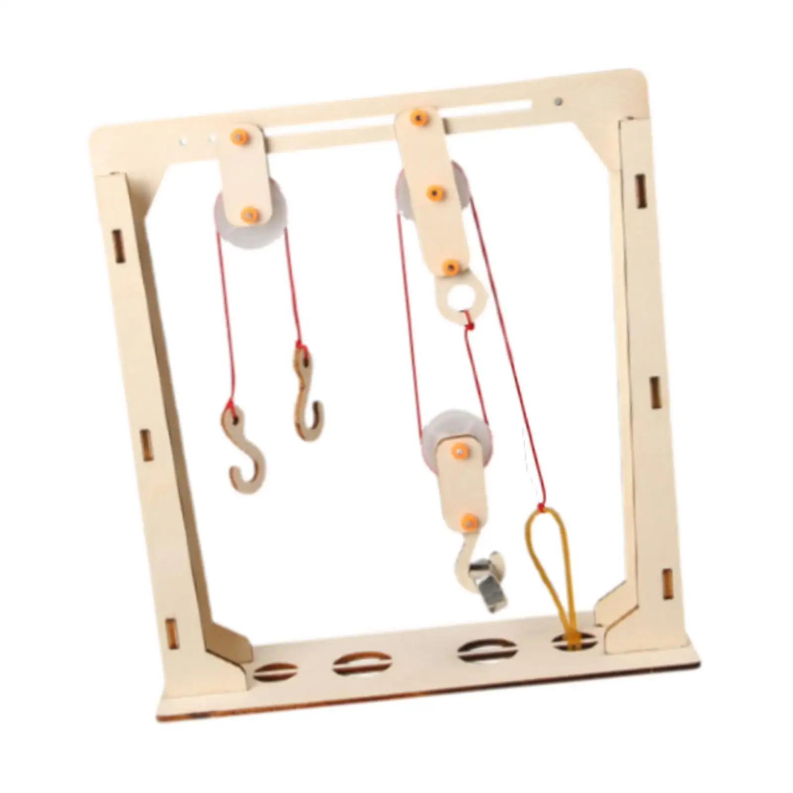 Fixed Movable Pulley Easy Installation Multiuse Portable Teaching Props Physics Experiments Demonstration for Children School