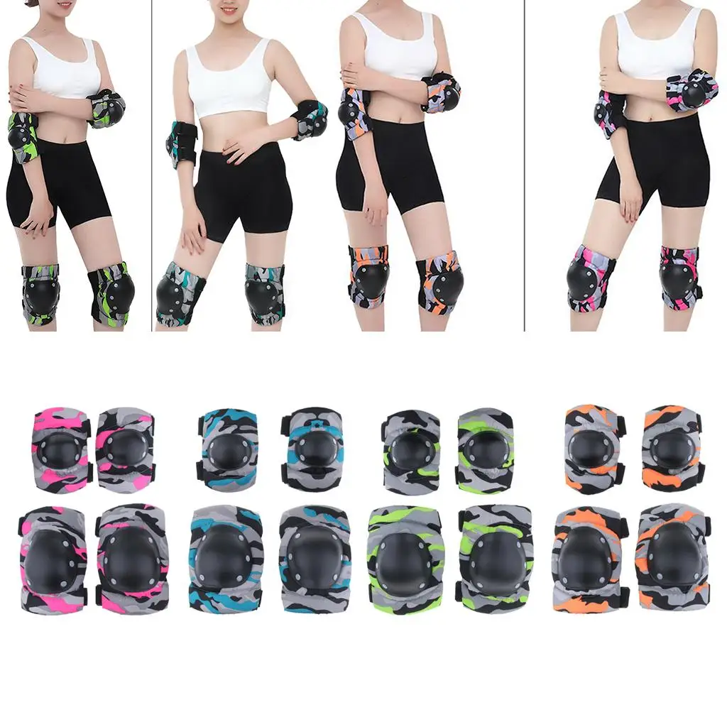 

Outdoor Activity Safety Guard Gear Adjustable Protector Set for Kids Roller Skating and Biking