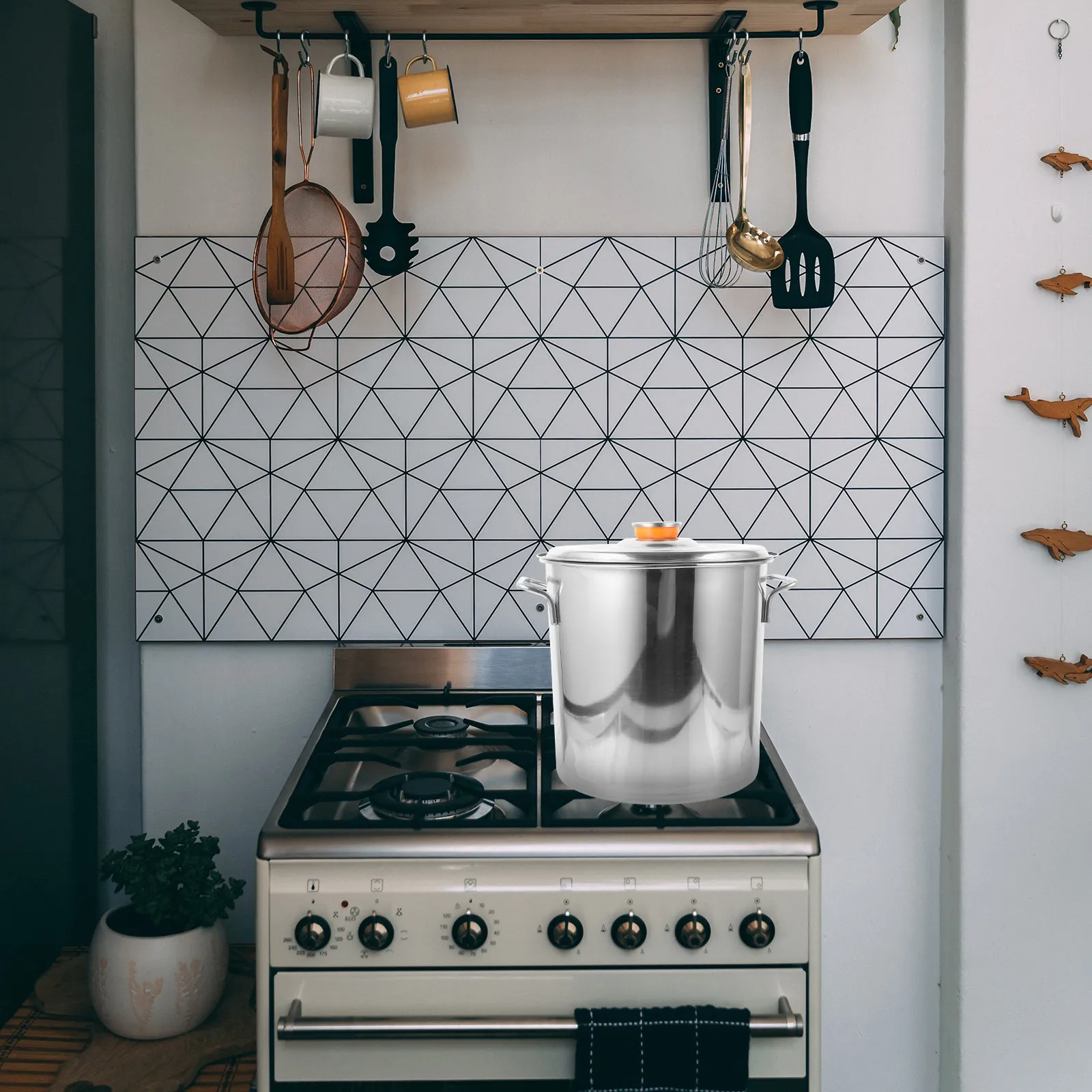 

Прочная кастрюля-бак из нержавеющей стали с гладкой полированной поверхностью, идеально подходит для приготовления раков, морепродуктов и супов, металлическая кастрюля-сотейник